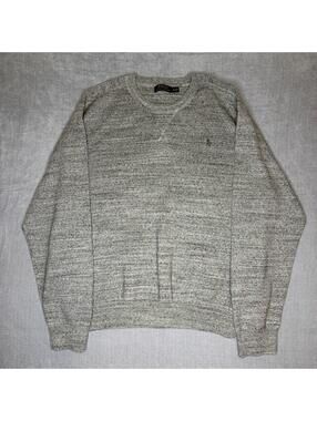 Polo Ralph Lauren Gray Sweater 100% Cotton Size XXL Mens